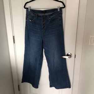 Banana Republic Wide Leg Crop Denim Jeans